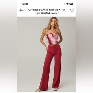 OFFLINE BY AERIE HIGH WAISTED TROUSER SMALL NWT❤️❤️❤️
